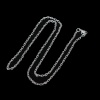 Image de Colliers de Chaînes en Alliage de Fer Ovale Argenté Chaîne Maille Forçat 62cm long, Taille de chaînon: 4x3mm, 1 Kit(12 PCs)