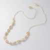 Изображение (Сорт B) Новая Мода Перламутр ( Природный ) Ожерелья Оff-Белый 78см длина , 1 ШТ