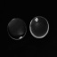 Picture of Transparent Glass Dome Seals Cabochon Oval Flatback Clear 40mm(1 5/8") x 30mm(1 1/8"), 10 PCs