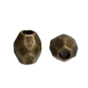 Immagine di Lega di Zinco Separatori Perline Tamburo Bronzo Antico Circa 4mm x 3mm, Foro:Circa 1.4mm, 500 Pz