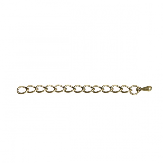 Image de Chaînes d'Extension pour Collier Bracelet en Laiton Bronze Antique 6.2cm long, 20 Pièces                                                                                                                                                                      