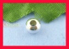 合金 スペーサ ビーズ 円形 銀メッキ 約5mm 直径、 　穴：約2mm、 300 PCs の画像
