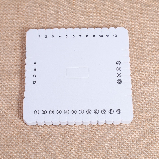 Immagine di Schiuma Disco Braiding Quadrato Bianco 10.2cm x 10.2cm, 1 Pz