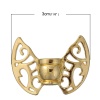 Picture of Zinc Based Alloy Spacer Beads Butterfly Animal Gold Plated Wing 30mm x 22mm, Hole: Approx 2.3mm, 3 PCs