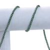 Immagine di Vetro Sciolto Perline Tondo Verde Scuro Imitata Perla Circa 5mm - 4mm Dia, Foro: Circa 0.7mm, lunghezza: 82cm, 3 Fili (Circa 222 Pezzi/Treccia)