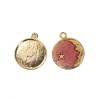 Picture of Zinc Based Alloy Charms Half Moon Gold Plated Red Star Enamel 27mm(1 1/8") x 23mm( 7/8"), 10 PCs