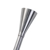 Picture of Stainless Steel Baking Tools Puffs Icing Piping Nozzle Tips Cone Silver Tone 78mm(3 1/8") x 18mm( 6/8"), 1 Piece