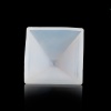 Picture of Silicone Resin Mold For Jewelry Making Pyramid White 66mm(2 5/8") x 66mm(2 5/8"), 1 Piece