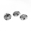 Picture of Zinc Based Alloy Spacer Beads Round Antique Silver Color Hollow About 17mm Dia., Hole: Approx 1.2mm, 10 PCs
