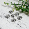 Picture of Zinc Based Alloy Spacer Beads Round Antique Silver Color Hollow About 17mm Dia., Hole: Approx 1.2mm, 10 PCs
