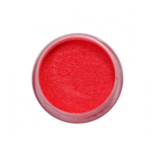 Immagine di Misto Strumenti di Gioielli in Resina Polvere glitterata Rosso Brillio 30mm Dia., 1 Pz