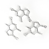 Immagine di Lega di Zinco Molecolare Chimica Scienza Connettore Accessori Argento Placcato 32mm x 18mm, 20 Pz