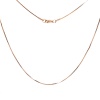 Bild von 1 Strang Umweltfreundliche PVD-Vakuumbeschichtung Elegant Einfach Vergoldet 304 Edelstahl Schlangenkette Halskette Unisex Geschenk 45cm lang, Kettengröße: 1.1mm