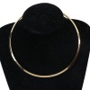 Bild von 304 Edelstahl Choker Halskette Vergoldet aufmachen können 45.5cm lang, 1 Stück