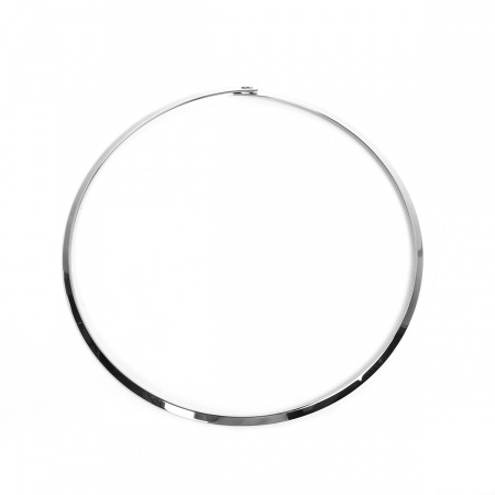 Collier Tour de Cou en 304 Acier Inoxydable Argent Mat 45.5cm Long, 1 Pièce