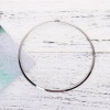 Picture of 304 Stainless Steel Wire Collar Neck Ring Necklace Silver Tone 45.5cm(17 7/8") long, 1 Piece