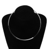 Picture of 304 Stainless Steel Wire Collar Neck Ring Necklace Silver Tone 45.5cm(17 7/8") long, 1 Piece