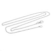 Изображение Ожерелья из Цепочек Посеребренный, Цепи из Шариков 1.5мм, 60см длина, 1.5мм 5 ШТ