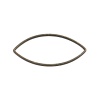 Изображение 1мм Латунь замыкание Колечки овальный Античная Бронза 22мм x 11мм, 50 ШТ                                                                                                                                                                                      