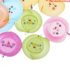 Picture of Wood Sewing Buttons Scrapbooking 2 Holes Peach At Random Mixed Smile Pattern 32mm(1 2/8") x 32mm(1 2/8"), 50 PCs