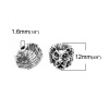 Picture of Zinc Based Alloy Spacer Beads Lion Animal Antique Silver 12mm x 12mm, Hole: Approx 1.6mm, 10 PCs