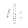 Bild von Kupfer Wunsch Perlenkäfig Schmuck Anhänger Zylinder Silberfarbe Zum Öffnen (für 10mm Perlen） 55mm x 13mm, 2 Stück