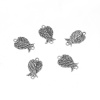 Изображение Цинковый Сплав Коннекторы Фурнитуры Крыло Античное Серебро 19мм x 11мм, 50 ШТ