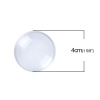 Picture of Glass Dome Seals Cabochon Round Flatback Transparent Clear 40mm(1 5/8") Dia, 10 PCs
