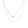 Picture of 1 Piece Vacuum Plating 304 Stainless Steel Braided Rope Chain Necklace For DIY Jewelry Making Gold Plated 50.5cm(19 7/8") long, Chain Size: 1.6mm