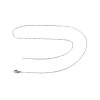 Bild von 304 Edelstahl Gliederkette Kette Halskette Silberfarbe 46cm lang, Kettengröße: 1.5x1.2mm, 1 Strang