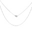 Immagine di 304 Acciaio Inossidabile Cavo Catena Collana Tono Argento 50cm Lunghezza, Dimensione della Catena 1.7x1.3mm, 1 Pz