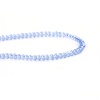Image de Perles en Verre Rond Bleu Ciel A Facettes, 3mm Dia, Tailles de Trous: 0.7mm, 40.6cm long, 2 Enfilades ( 195 Pcs/Enfilade )