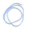 ガラスビーズ 円形 空色 ファセット 約 3mm直径、 穴：約 0.7mm 40.6cm長さ、 2 連 （約 195PCS /一連） の画像