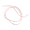 Immagine di Vetro Sciolto Perline Tondo Rosa Chiaro Sfaccettato Circa 3mm Dia, Foro: Circa 0.7mm, lunghezza: 40.6cm, 2 Fili (Circa 195 Pezzi/Treccia)