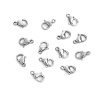 Picture of 304 Stainless Steel Lobster Clasp Findings Silver Tone 12mm x 7mm, 200 PCs