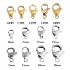 Picture of 304 Stainless Steel Lobster Clasp Findings Silver Tone 12mm x 7mm, 200 PCs