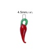 Image de Pendentifs en Verre Forme Piment Rouge & Vert, 3.5cm x 1cm - 2.8cm x 0.9cm, 30 Pcs