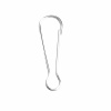 Picture of Iron Based Alloy Lanyard Snap Hook Clips Silver Plated 38mm(1 4/8") x 12mm( 4/8"), 50 PCs