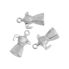 Picture of Zinc Based Alloy 3D Charms Coffeemaker Silver Plated 23mm( 7/8") x 15mm( 5/8"), 10 PCs
