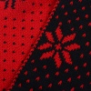 Picture of Acrylic Scarves & Wraps Rectangle Black & Red Snowflake 190cm(74 6/8") x 28cm(11"), 1 Piece