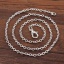 Picture of Zinc Based Alloy Link Cable Chain Necklace Silver Plated 42.5cm(16 6/8") long, Chain Size: 3x2mm( 1/8" x 1/8"), 12 PCs