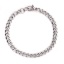 Image de Bracelets en 304 Acier Inoxydable Argent Mat 17cm 1 Pièce