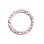 Immagine di Ottone Martellato Charms Anello Oro Rosa 11mm Dia, 5 Pz