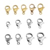 Picture of 304 Stainless Steel Lobster Clasp Findings Gold Plated 13mm( 4/8") x 8mm( 3/8"), 5 PCs