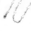 Picture of 304 Stainless Steel Link Chain Necklace Cross Heart Silver Tone 24cm(9 4/8") long, Chain Size: 7x4mm( 2/8" x 1/8"), 1 Piece