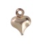 Immagine di Ottone Charms Cuore Oro Placcato 9mm x 6mm , 100 Pz