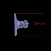 Bild von Silikon Ohrring Ohrstecker Stopper Ohrringe Zubehör Transparent 10mm x 7mm, 200 Stück