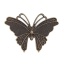 Image de Cabochons d'Embellissement en Alliage de Fer Papillon Bronze Antique 59mm x 42mm, 50 Pcs