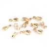 Picture of Zinc Based Alloy Pendant Pinch Bails Clasps Gold Plated 21mm x 8mm, 20 PCs