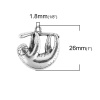 Immagine di Lega di Zinco Charms bradipo Argento Antico 26mm x 24mm , 10 Pz